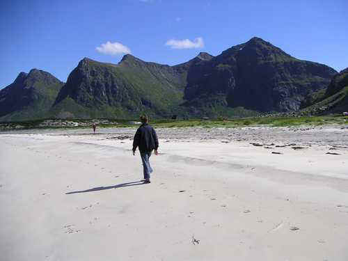 Witte stranden op de Lofoten