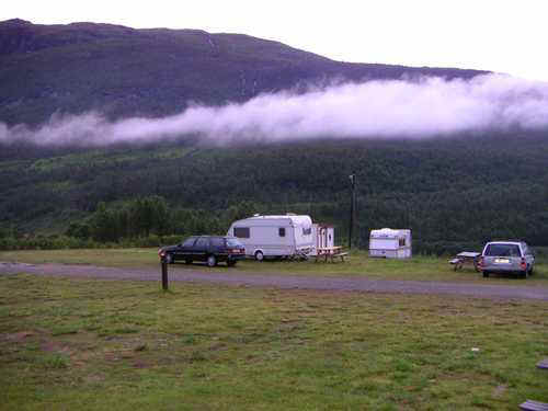 Op camping Solbakken - Middernacht