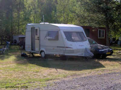 Caravan van Hennie & Willem op camping Skogsgarden