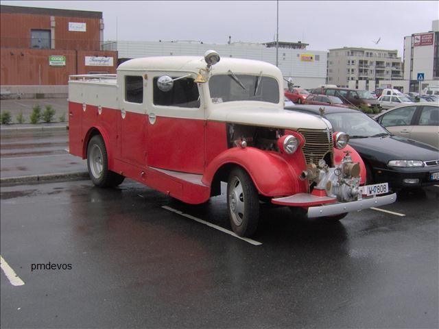 Brandweer auto in Svolvaer