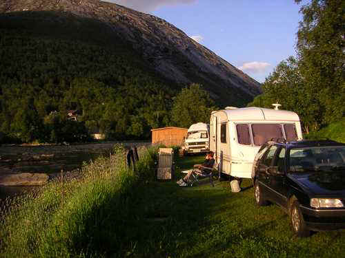 Op camping Stromhaug